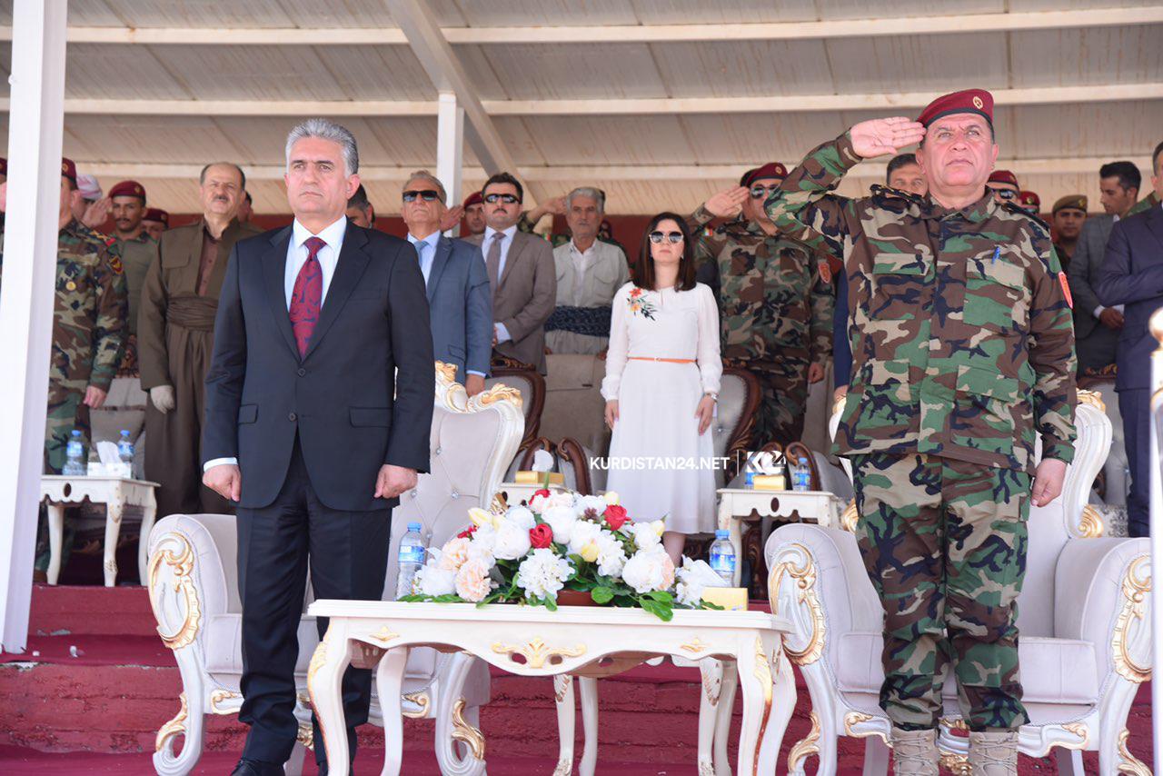 A total of 457 Kurdish Peshmerga fighters completed months of military training which US-led coalition advisers supervised, Aug. 27, 2019. (Photo: Kurdistan 24)